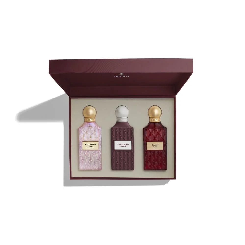 IBRAQ - Diamond Maroon Box 3pcs