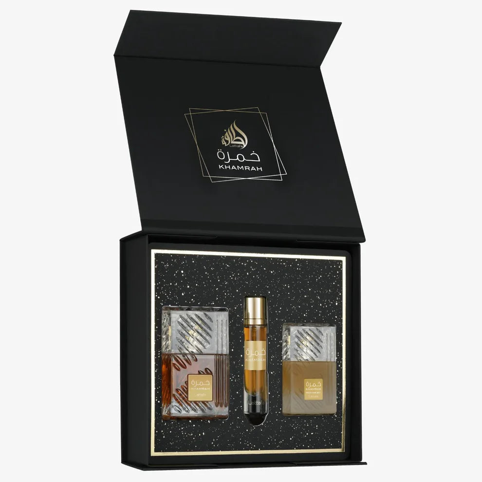 Lattafa Khamrah 3 Pcs Gift Set